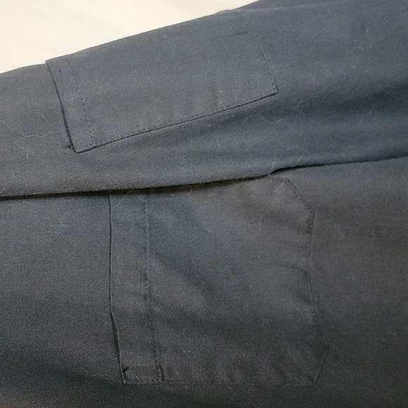 Chefs Coat Pro Series Black  XL Long Sleeved  Double breasted front - Picture 3 of 4